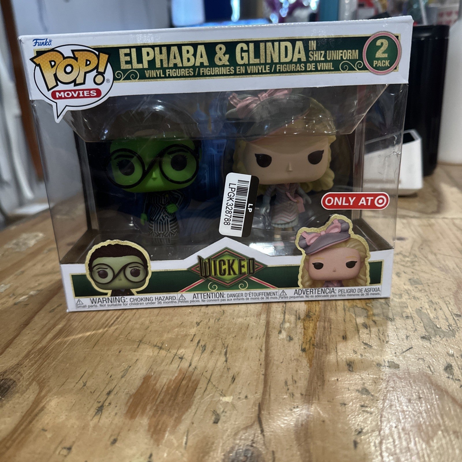 Funko Pop Elphaba & Glinda in Shiz Uniform 2 Pack Vinyl Figures Wicked Target