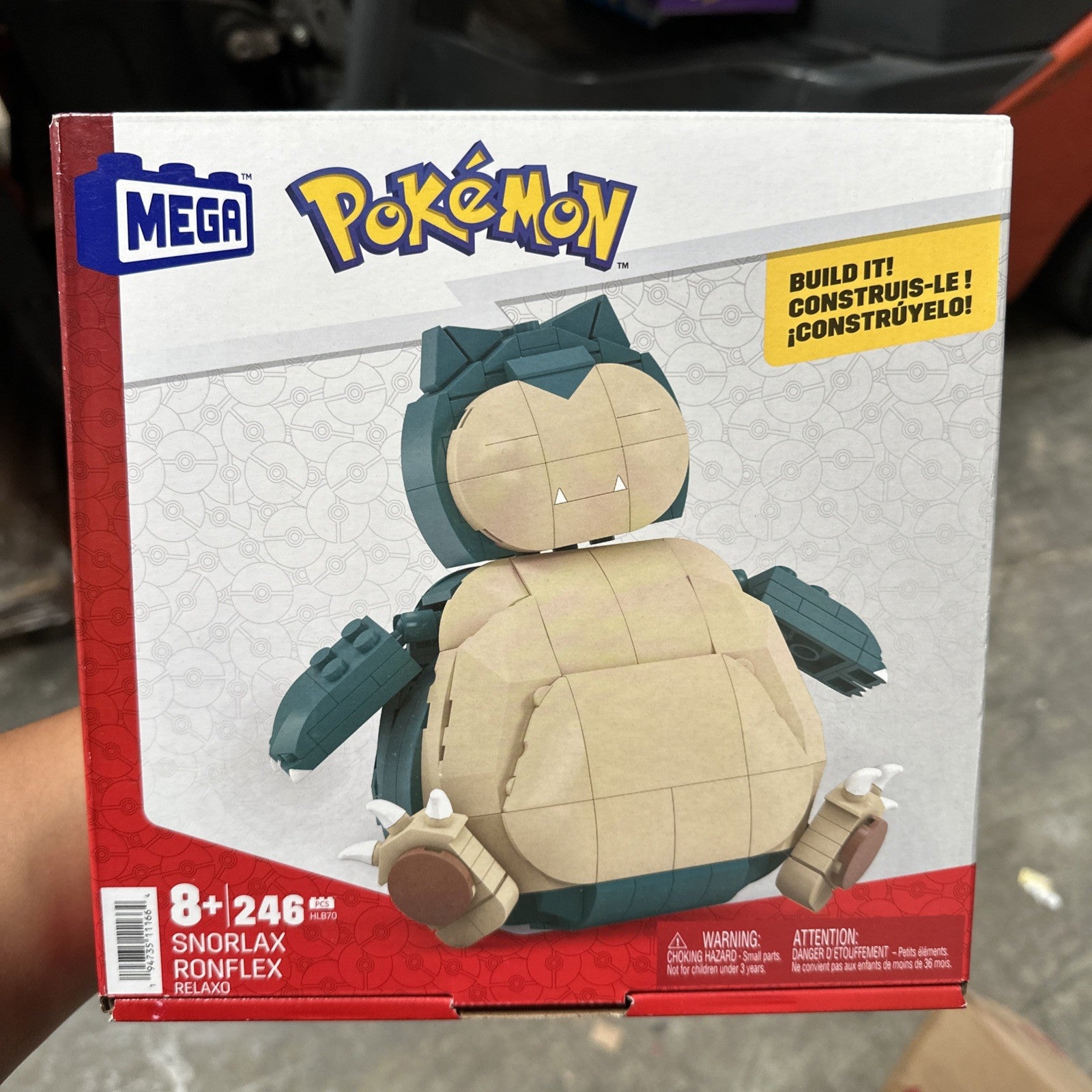 NEW Mega Pokemon Snorlax Build It Building Block Set 246 Pieces 2022 Sealed