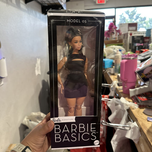 2025 Barbie Basics Model 05 Brunette Hair Black Mini Dress JBH73 IN STOCK NOW!!