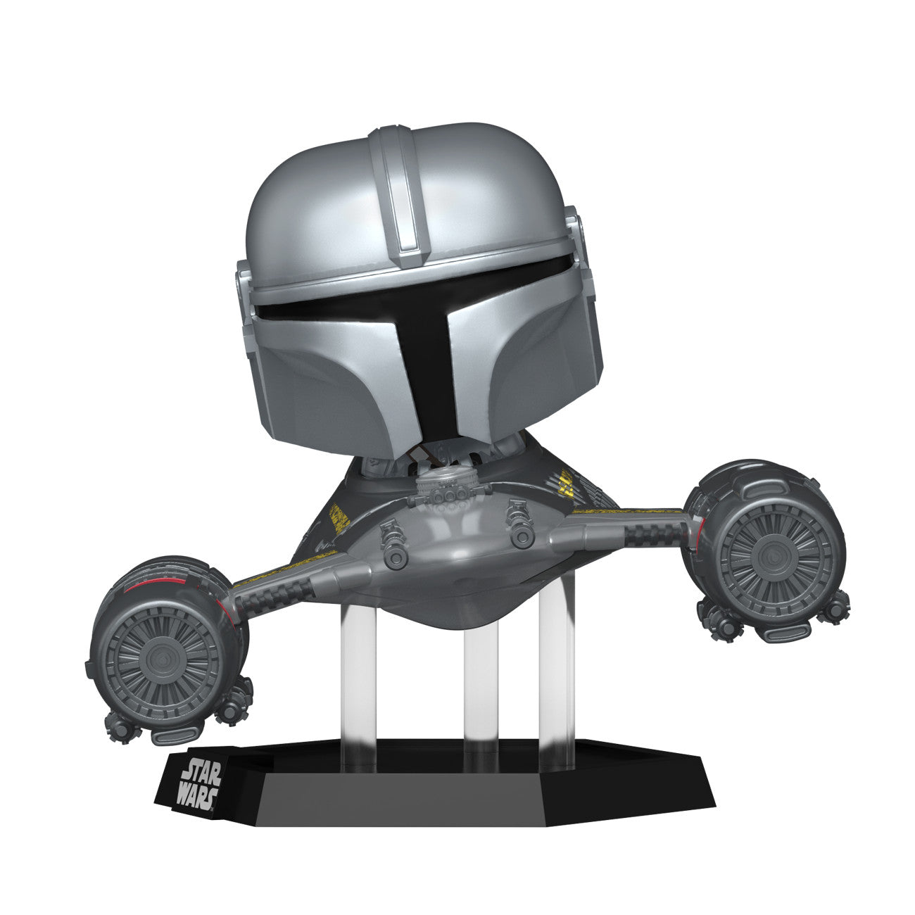 Funko Pop Super Deluxe: Star Wars Mandalorian in N-1 Starfighter with R5-D4 #670